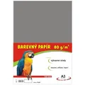 Papier na výtvarnú výchovu A3, 80 g/m², sivý, 100 listov