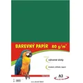 Papier na výtvarnú výchovu A3, 80 g/m², tmavozelený, 100 listov