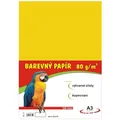 Papier na výtvarnú výchovu A3, 80 g/m², žltý, 100 listov