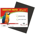 Papier na výtvarnú výchovu A4, 80 g/m², čierny, 100 listov