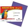 Papier na výtvarnú výchovu A4, 80 g/m², fialový, 100 listov