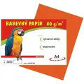 Papier na výtvarnú výchovu A4, 80 g/m², oranžový, 100 listov