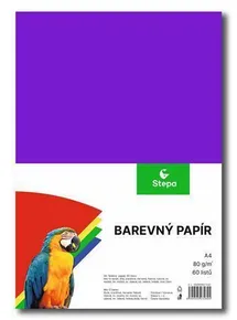Papier na výtvarnú výchovu A4, 80 g/m², zmes 12 farieb, 60 listov