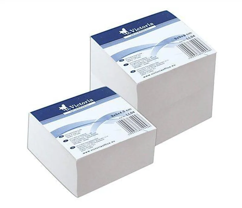 Hlavný obrázok produktu Papírové bločky v kostce, 90x90x90 lepené, VICTORIA
