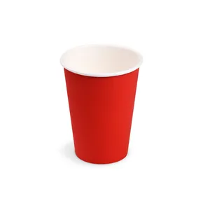 Papierový pohár (FSC Mix) červený priemer 74mm 240ml [10 ks]