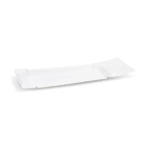 Papierová tácka s odtrhávacím pásikom biely 8 x 18+3 cm [250 ks]