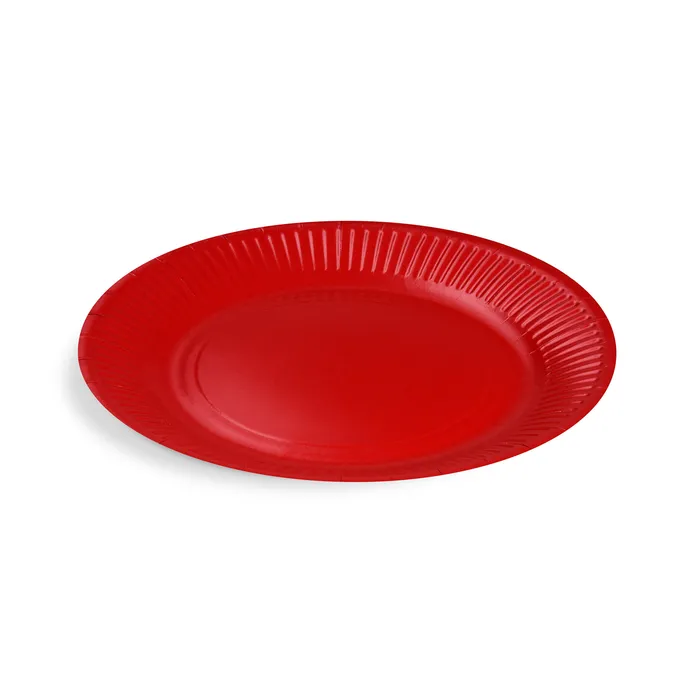 Hlavný obrázok produktu Papírový talíř (FSC Mix) červený průměr 23cm [10 ks]