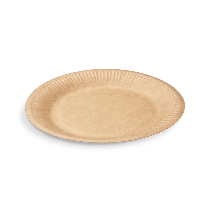 Hlavný obrázok produktu Papírový talíř (FSC Mix) kraft Ø23cm [100 ks]