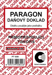 Paragón – daňový doklad A7 EET PT009
