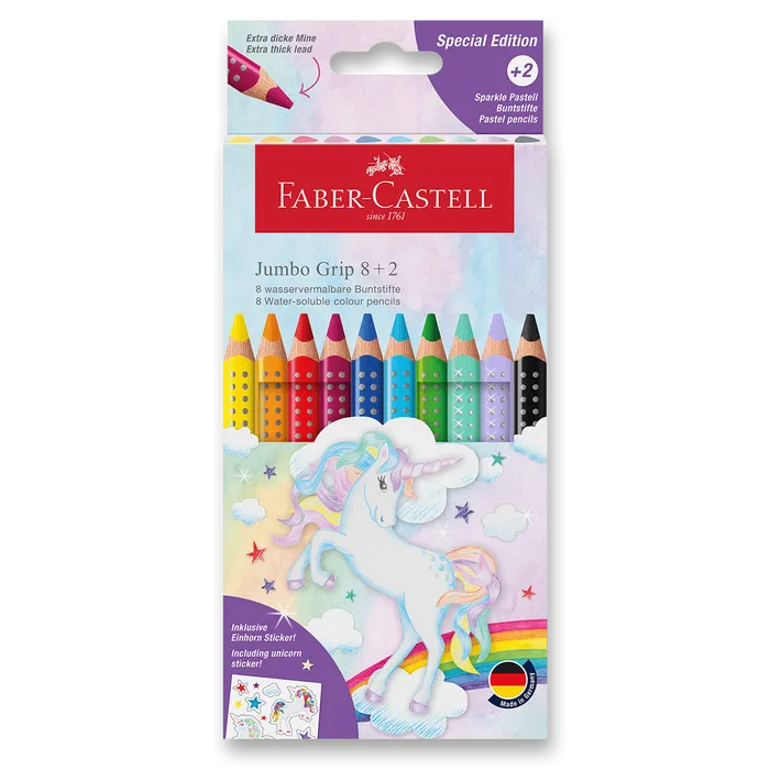 Hlavný obrázok produktu Pastelky Faber-Castell Colour Grip Jumbo Unicorn 10 barev