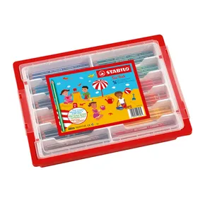 Pastelky STABILO Trio Hrubé 96 ks (12 farieb) – školské balenie