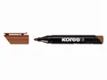 Ďalší obrázok produktu Permanentný popisovač Kores K-Marker XP1 hnedý, okrúhly hrot 3 mm