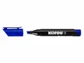 Ďalší obrázok produktu Permanentný popisovač Kores K-Marker XP2, modrý, skosený hrot 3–5 mm