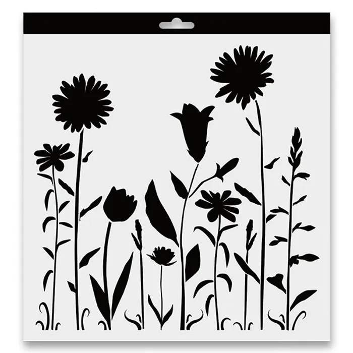 Hlavný obrázok produktu Plastová šablona Aladine - květinová zahrada 28 x 28 cm