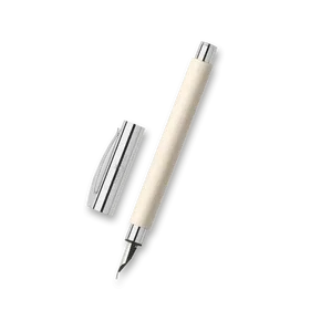 Plniace pero Faber-Castell Ambition Precious Resin Cinematic White - hrot F