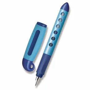 Plniace pero Faber-Castell Scribolino pre pravákov, modré