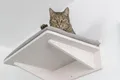 Ďalší obrázok produktu Podesta s vankúšom, prvok na stenu, 50 x 17,5 x 36,5 cm, biela