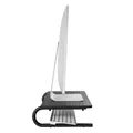Ďalší obrázok produktu Podstavec pod monitor, priestor pre klávesnicu, čierny, oceľ-plast, 20 kg nosnosť, Powerton, ergo