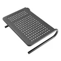 Ďalší obrázok produktu Podstavec pod monitor, priestor pre klávesnicu, čierny, oceľ-plast, 20 kg nosnosť, Powerton, ergo