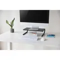 Ďalší obrázok produktu Podstavec pod monitor, priestor pre klávesnicu, čierny, oceľ-plast, 20 kg nosnosť, Powerton, ergo