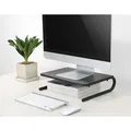 Ďalší obrázok produktu Podstavec pod monitor, priestor pre klávesnicu, čierny, oceľ-plast, 20 kg nosnosť, Powerton, ergo