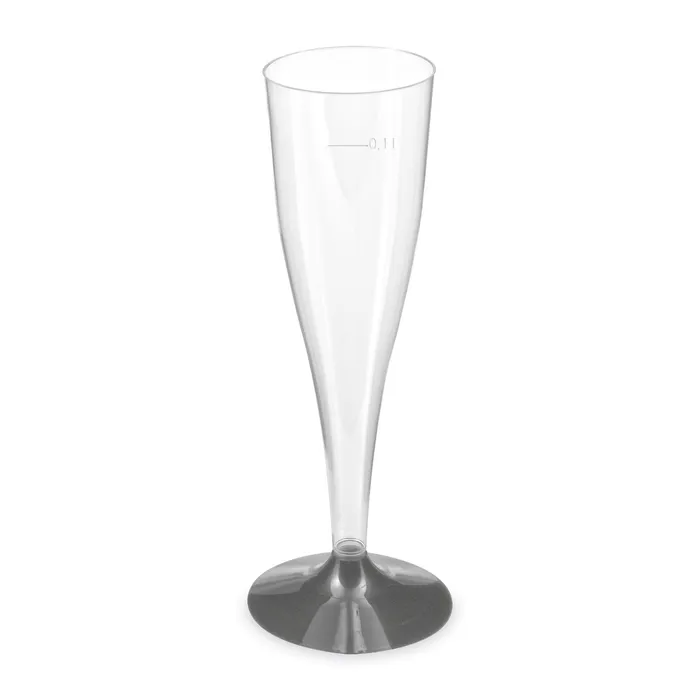 Hlavný obrázok produktu Pohárek na sekt 0,1 l s černou nožkou [20 ks]
