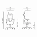 Ďalší obrázok produktu Powerton Kancelárske ergonomické kreslo Tina, Červené