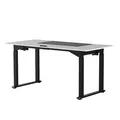 Ďalší obrázok produktu Pracovný stôl, elektricky nastaviteľná výška, biela doska, 160x75 cm, 74-116 cm, UPLIFT, s