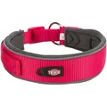 Ďalší obrázok produktu PREMIUM obojok extra široký, fuchsia/grafit S-M: 33-42 cm/35 mm