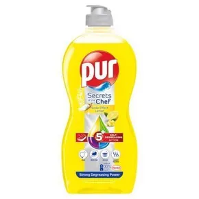 Prostriedok na umývanie riadu, 450 ml, PUR EXTRA, citrón