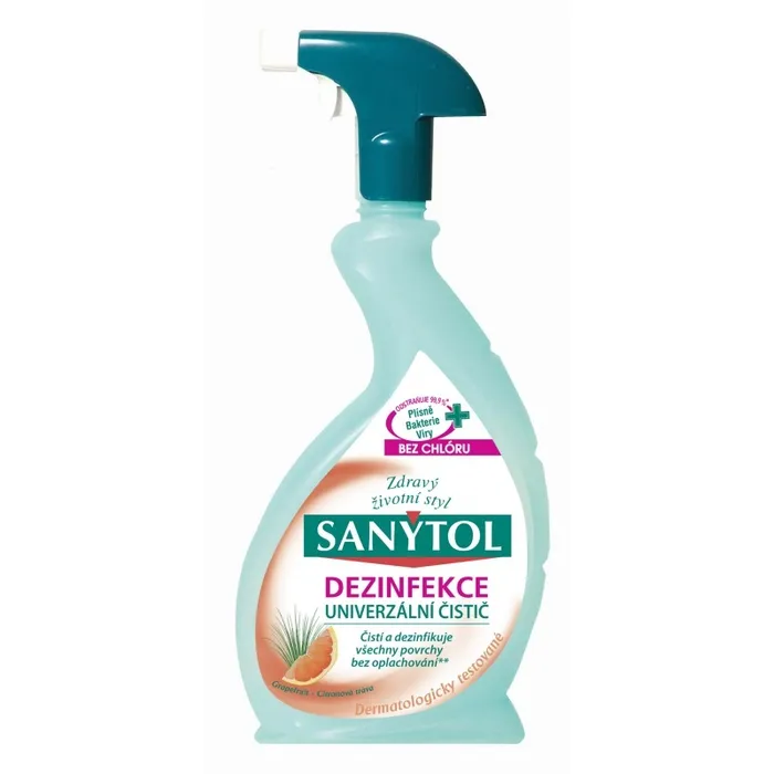 Hlavný obrázok produktu Sanytol Grep Dezinfekce univerzální čistící prostředek rozprašovač 500 ml