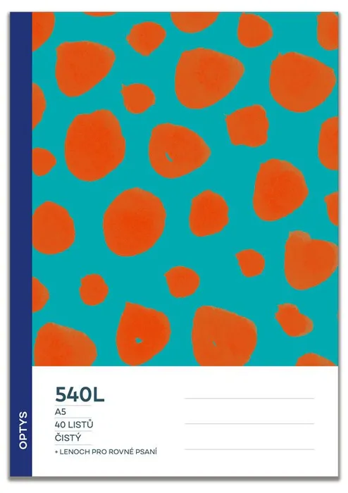 Hlavný obrázok produktu Školní sešit 540, čistý, s integrovaným lenochem, jahůdky
