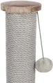 Ďalší obrázok produktu Škrabací stĺpik LIVIA s plyšovou guľôčkou, 64 cm, sisal/plyš, béžovošedá