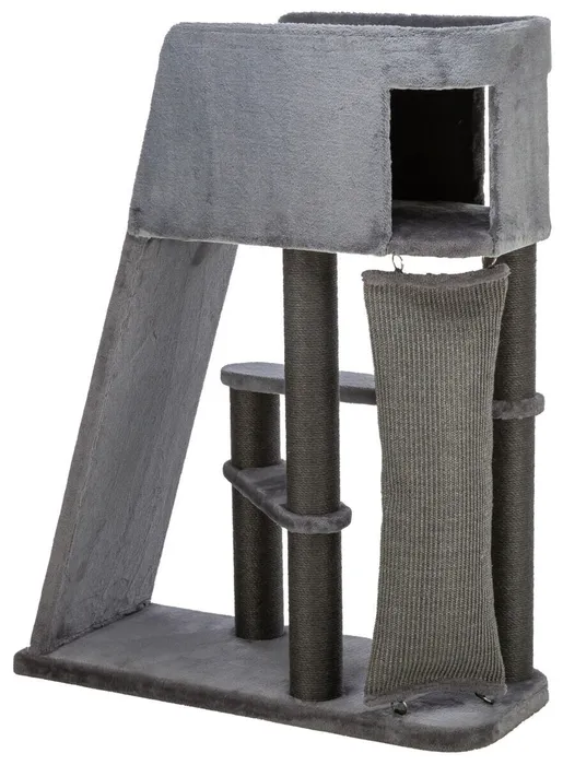 Hlavný obrázok produktu Škrabadlo ACTIVE, 96 x 38 / 122 cm, s lezeckou rampou, šedá