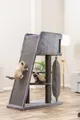 Ďalší obrázok produktu Škrabadlo ACTIVE, 96 x 38 / 122 cm, s lezeckou rampou, šedá