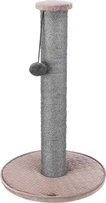 Škrabadlo LIVIA s brmbolcom, stĺpik 64 cm, staroružová, sisal/plyš