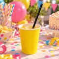 Ďalší obrázok produktu Slamka (bio-kompozit) opakovane použiteľná čierna `JUMBO` Ø8mm x 24cm [100 ks]