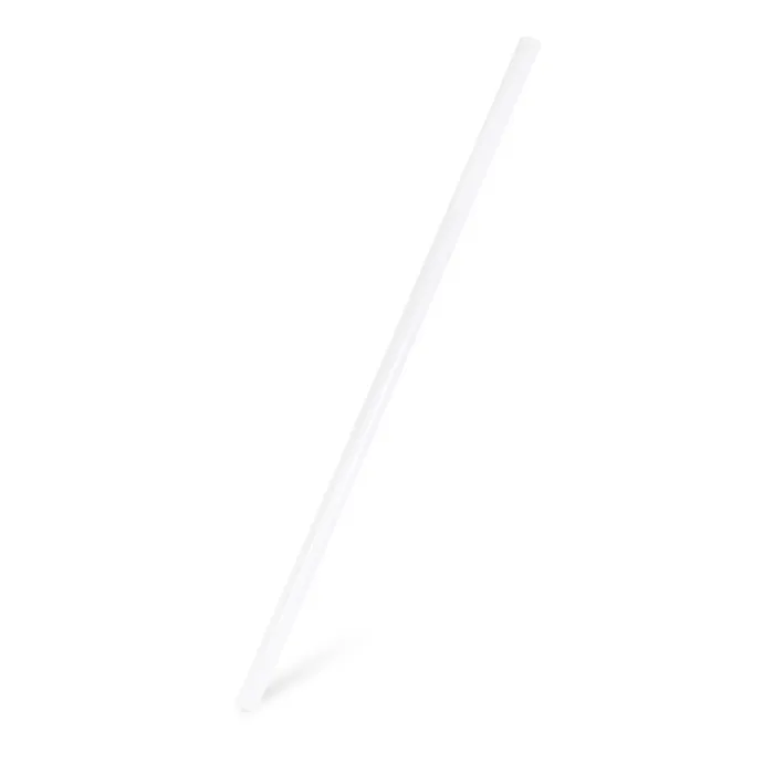 Hlavný obrázok produktu Slámky JUMBO plastové bílé 25 cm, průměr 8 mm [150 ks] (znovu použitelná)