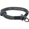 Ďalší obrázok produktu Soft Rope okrúhly polosťahovací obojok, čierna/sivá L: 50 cm/ 10 mm
