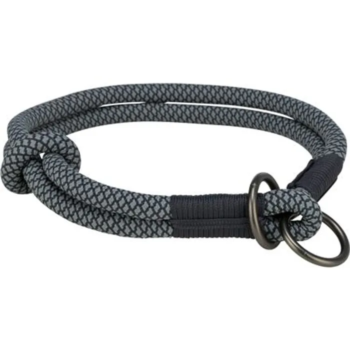 Hlavný obrázok produktu Soft Rope kulatý polostahovací obojek, černá/šedá L: 50 cm/ 10 mm