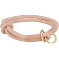 Soft Rope okrúhly polosťahovací obojok, ružová / svetlo ružová L: 50 cm / 10 mm