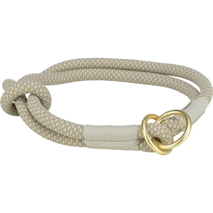 Hlavný obrázok produktu Soft Rope kulatý polostahovací obojek, šedá/světlešedá L: 50 cm/ 10 mm