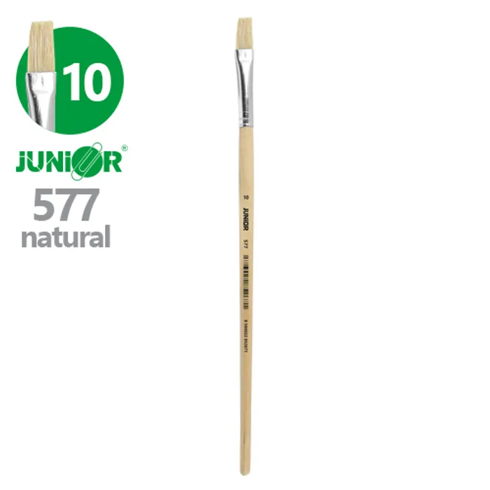 Hlavný obrázok produktu Štětec plochý JUNIOR 577 Natural, č. 10