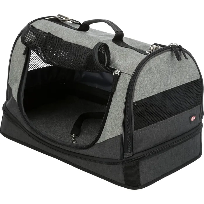 Hlavný obrázok produktu Transportní taška-pelíšek HOLLY 50x30x30 cm nylon,černo/šedá (max 15kg)