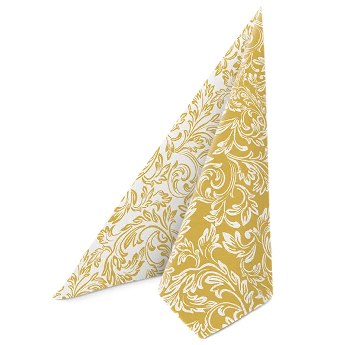 Hlavný obrázok produktu Ubrousky PAW AIRLAID 40x40 cm Reverse Baroque etude gold [50 ks]