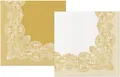 Ďalší obrázok produktu Obrúsky PAW AIRLAID 40x40 cm Reverse ROAYL LACE gold-white [50 ks]