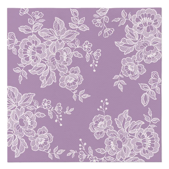 Hlavný obrázok produktu Ubrousky PAW AIRLAID 40x40 cm Soft Lace Violet [50 ks]