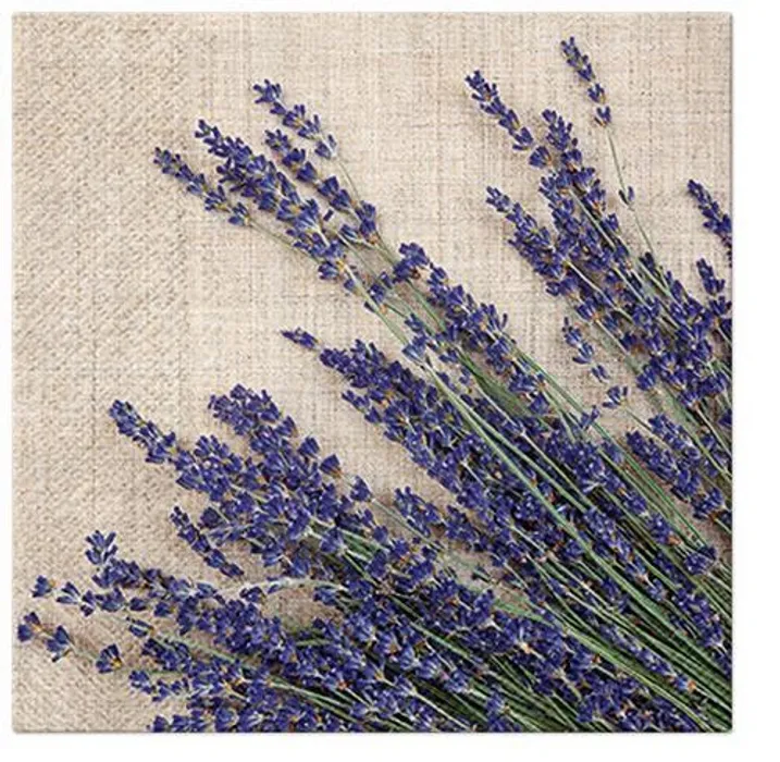 Hlavný obrázok produktu Ubrousky PAW L 33x33 cm 3 vrst. Lavender Sheaf [20 ks]