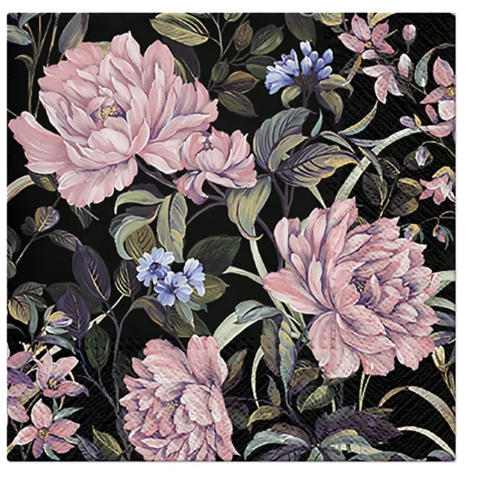 Hlavný obrázok produktu Ubrousky PAW L 33x33cm 3 vrst. Flower Mystery [20 ks]