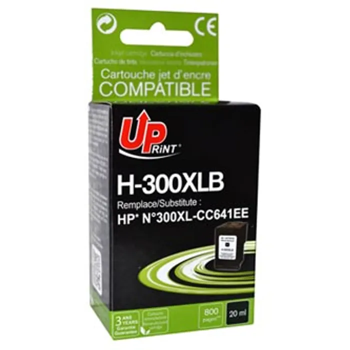 Hlavný obrázok produktu UPrint kompatibilní ink s CC641EE, HP 300XL, black, 19ml, H-300XL-B, pro HP DeskJet D2560